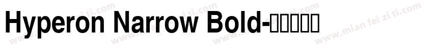 Hyperon Narrow Bold字体转换